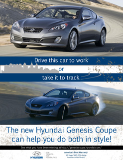 Hyundai Genesis Coupe Magazine Ad